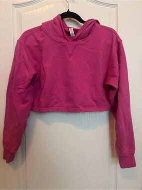 lululemon athletica Hot Pink Cropped Hoodie